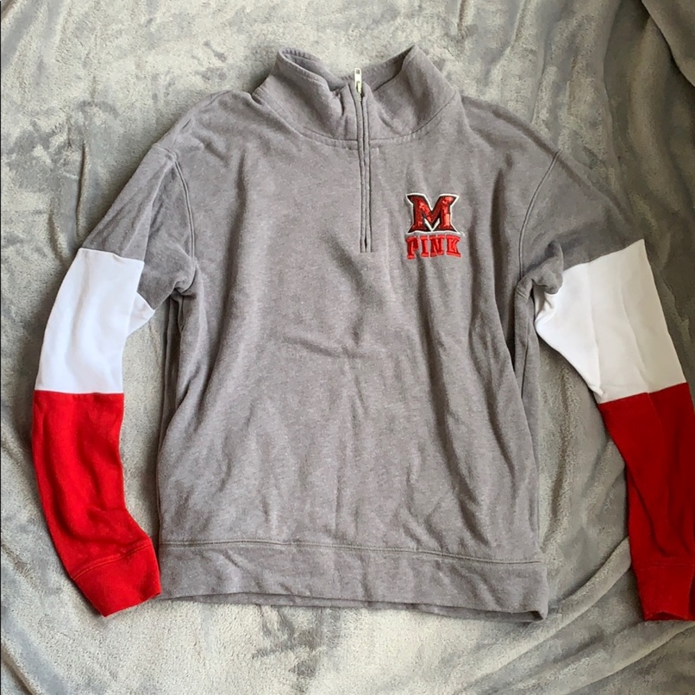 Miami University pink pullover
